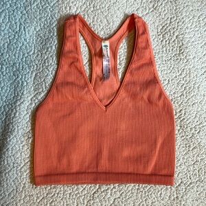 Free People Cropped Free Throw Ribbed Top - Small